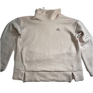 Adidas Light Pink Women's Pullover Sweatshirt Track Top - Women’s Size M Quilted